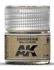  AK Interactive  NoScale Real Colors: Sand Beige RAL1039 F9 Acrylic Lacquer Paint 10ml Bottle AKIRC88