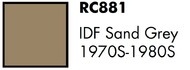  AK Interactive  NoScale Real Colors Military: IDF Sand Grey 1970s-80s Lacquer Based Paint 17ml Bottle AKIRC881