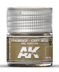 Real Colors: Grey Beige RAL1040 F9 Acrylic Lacquer Paint 10ml Bottle #AKIRC89
