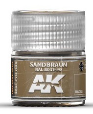  AK Interactive  NoScale Real Colors: Sandbraun RAL8031 F9 Acrylic Lacquer Paint 10ml Bottle AKIRC92