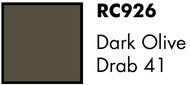 Real Colors Military: Dark Olive Drab 41 Lacquer Based Paint 17ml Bottle #AKIRC926