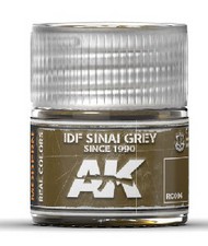  AK Interactive  NoScale Real Colors: IDF Sinai Grey Since 1990 Acrylic Lacquer Paint 10ml Bottle AKIRC94