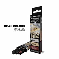 Real Colors Acrylic Paint Marker Ships & Decks Set (3) #AKIRCM104