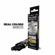 Real Colors Acrylic Paint Marker WWII Axis Aircraft Squiggle Camouflage Set (3) #AKIRCM111