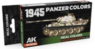  AK Interactive  NoScale Real Colors: 1945 Panzer Lacquer Based Paint Set (6) 17ml Bottles - Pre-Order Item AKIRCS123