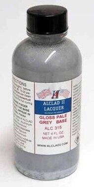  Alclad Metalizers  NoScale 4oz. Bottle Gloss Pale Grey Base ALC315