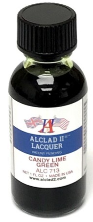  Alclad Metalizers  NoScale 1oz. Bottle Candy Lime Green Enamel ALC713
