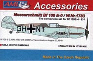  AML Czech Republic  1/48 Messerschmitt Bf.109E-0 / W.Nr.1783 Conversion set for Bf.109E-4 / E-7 AMLA48007