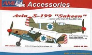 Avia S-199 correction set with 5 decal versions #AMLA48026