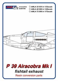 Bell P-39 Airacobra Mk.I fishtail exhaust #AMLA48098