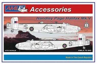  AML Czech Republic  1/72 Handley-Page Halifax B Mk.V decals with Morris Block radiators and corrected propellers AMLA72043