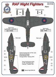 Hawker Hurricane Mk.I & Boulton-Paul Defiant Mk.I  6 stub exhaust versions #AMLA72046