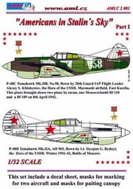  AML Czech Republic  1/32 Curtiss P-40B Tomahawk/P-40C American's in Stalin's Sky* AMLC2001