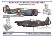 Curtiss H75A-1 Hawk & Morane-Saulnier MS-406C.I #AMLC2032