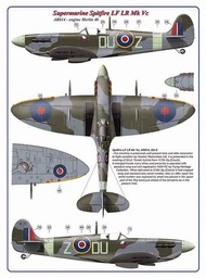  AML Czech Republic  1/144 312 Squadron RAF, Part VI / 3 decal version: Supermarine Spitfire LF AMLC4010