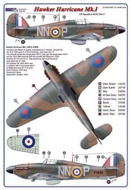  AML Czech Republic  1/144 310th Squadron RAF, Part I / Hawker Hurricane Mk.I NNoA&NNoP AMLC4021