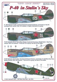  AML Czech Republic  1/48 Lend-Lease Curtiss P-40s in Soviet Service (5) AMLD48019