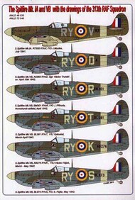 The Supermarine Spitfire Mk.Ia/Mk.1 /Mk.1 and Mk.VB with drawings of the 313th RAF Squadron #AMLD48035