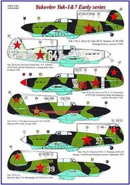  AML Czech Republic  1/72 Yakovlev Yak-1 and Yak-7 early versions with etched parts AMLD72014