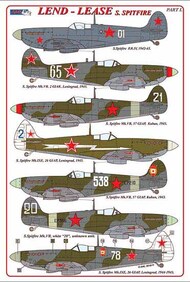 Lend-Lease Supermarine Spitfire. Soviet Air Force (4) #AMLD72018