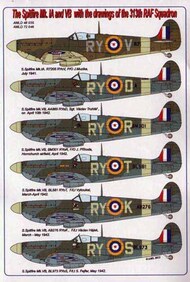 The Supermarine Spitfire Mk.Ia/Mk.1 /Mk.1 and Mk.VB with drawings of the 313th RAF Squadron #AMLD72046
