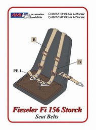  AML Czech Republic  1/72 Fieseler Fi.156C-3 'Storch' . Seat Belts AMLE8015