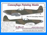  AML Czech Republic  1/32 Supermarine Spitfire Mk.I, Mk.II The 'B' camouflage pattern paint mask AMLM33004