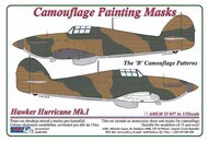 Hawker Hurricane Mk.I The 'B' camouflage pattern paint mask #AMLM33017