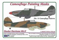  AML Czech Republic  1/32 Hawker Hurricane Mk.II The 'A' camouflage pattern paint mask AMLM33018