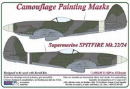  AML Czech Republic  1/32 Supermarine Spitfire Mk.22/24 camouflage pattern paint mask AMLM33020