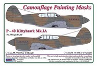 Curtiss P-40 Kittyhawk Mk.IAcamouflage pattern paint mask of 75. Squadron RAAF #AMLM49030