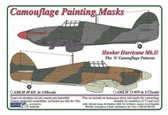  AML Czech Republic  1/48 Hawker Hurricane Mk.II The 'A' camouflage pattern paint mask AMLM49031