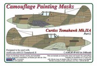  AML Czech Republic  1/48 Curtiss Tomahawk Mk.IIB / Part I camouflage pattern paint mask AMLM49035