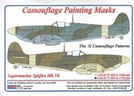  AML Czech Republic  1/72 Supermarine Spitfire Mk.V 'A' patterns camouflage pattern paint mask AMLM73004