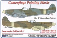 Supermarine Spitfire Mk.V 'B' patterns camouflage pattern paint mask #AMLM73005