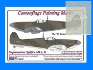  AML Czech Republic  1/72 Supermarine Spitfire Mk.I, Mk.II The 'B' pattern camouflage pattern paint mask AMLM73007