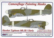  AML Czech Republic  1/72 Hawker Typhoon Mk.Ib / Early version camouflage pattern paint mask AMLM73010