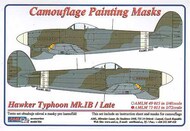  AML Czech Republic  1/72 Hawker Typhoon Mk.Ib / Late version camouflage pattern paint mask AMLM73011