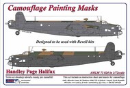  AML Czech Republic  1/72 Handley-Page Halifax Mk.I/Mk.II / Early Versions camouflage pattern paint mask AMLM73024