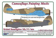 Bristol Beaufighter Mk.X camouflage pattern paint mask #AMLM73029
