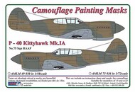 AML Czech Republic  1/72 Curtiss P-40 Kittyhawk Mk.Ia RAAF camouflage pattern paint mask AMLM73036