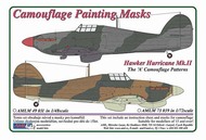 AML Czech Republic  1/72 Hawker Hurricane Mk.II The 'A' camouflage pattern paint mask AMLM73039