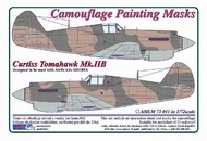 Curtiss Tomahawk Mk.IIB camouflage pattern paint mask #AMLM73041
