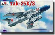  A-Model Poland  1/72 Yak-25K/S Soviet 2-Seater Fighter w/RS1U Missiles AMZ72165