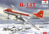  A-Model Poland  1/144 Ilyushin Il-14T Polar Aviation on skis AMZ14481