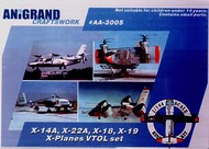 X-Planes VTOL special set X-14A / X-18 / X-19 / X-22A #ANIG3005
