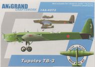  Anigrand Craftswork  1/144 Tupolev TB-3. The world's first 4-engined monplane bomber ANIG4073