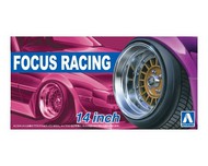  Aoshima  1/24 Focus Racing 14" Tire & Wheel Set (4) AOS53744