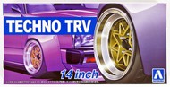  Aoshima  1/24 Techno TRV 14" Tire & Wheel Set (4) AOS53867