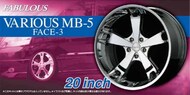  Aoshima  1/24 Fabulous Various MB5 Face3 20 Tire & Wheel Set (4) AOS54253